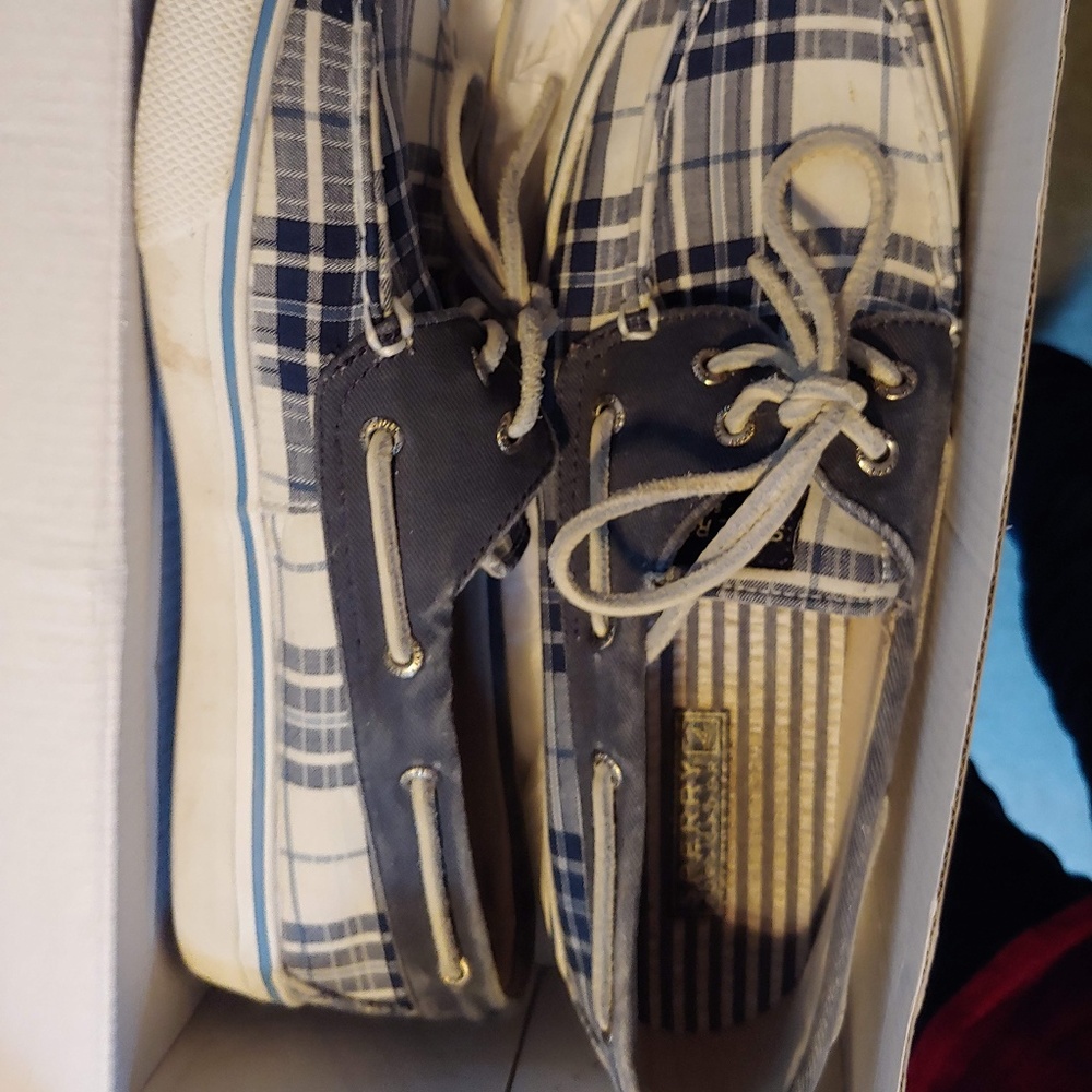 Sperry Bahama Navy Plaid